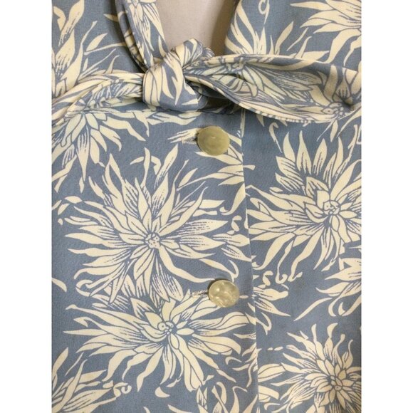 Vintage That's Me Women's Jacket Size 9/10 and Skirt Size 11/12 Set Floral Blue - Picture 5 of 14